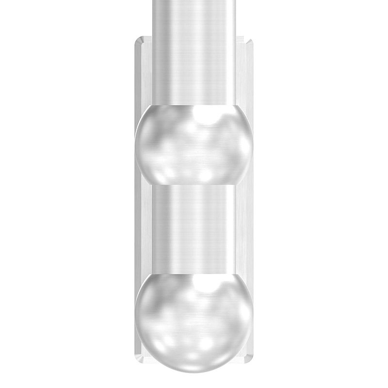 Wall mounting for railing posts 42.4 mm, AISI304