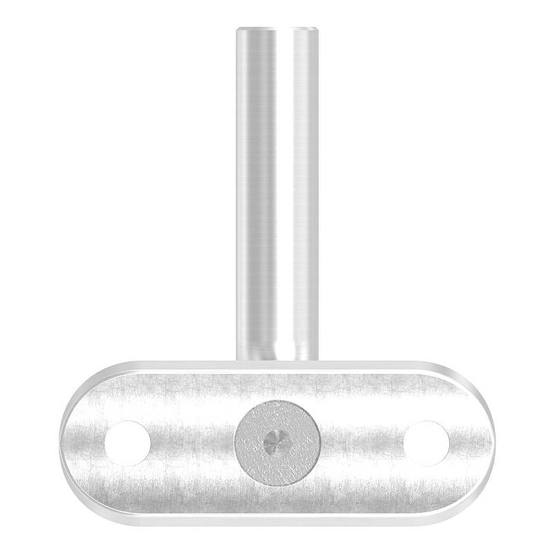Bügel Ø 12mm mit Handlaufanschlussplatte 48,3mm, V2A