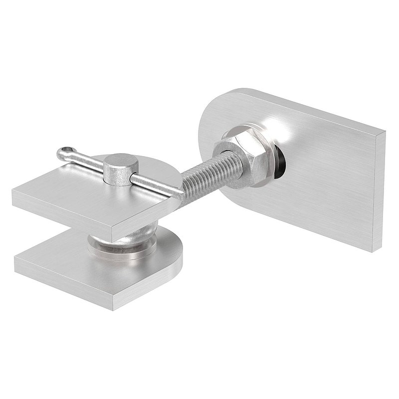 Gond 180° réglable, filetage M12, V2A