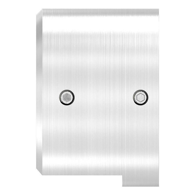 Embase murale pour tube à fond de gorge Ø 48,3mm, droite, V4A