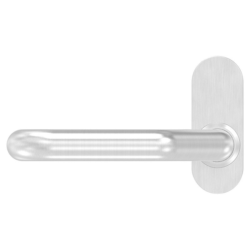 Paire de poignée de porte, une poignée fixe, gauche, V2A