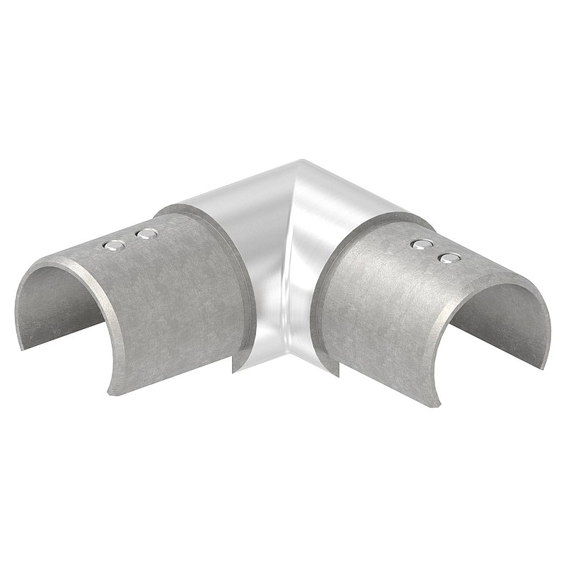 Raccord angle horizontal à 90°, pour Ø 42,4mm, V4A