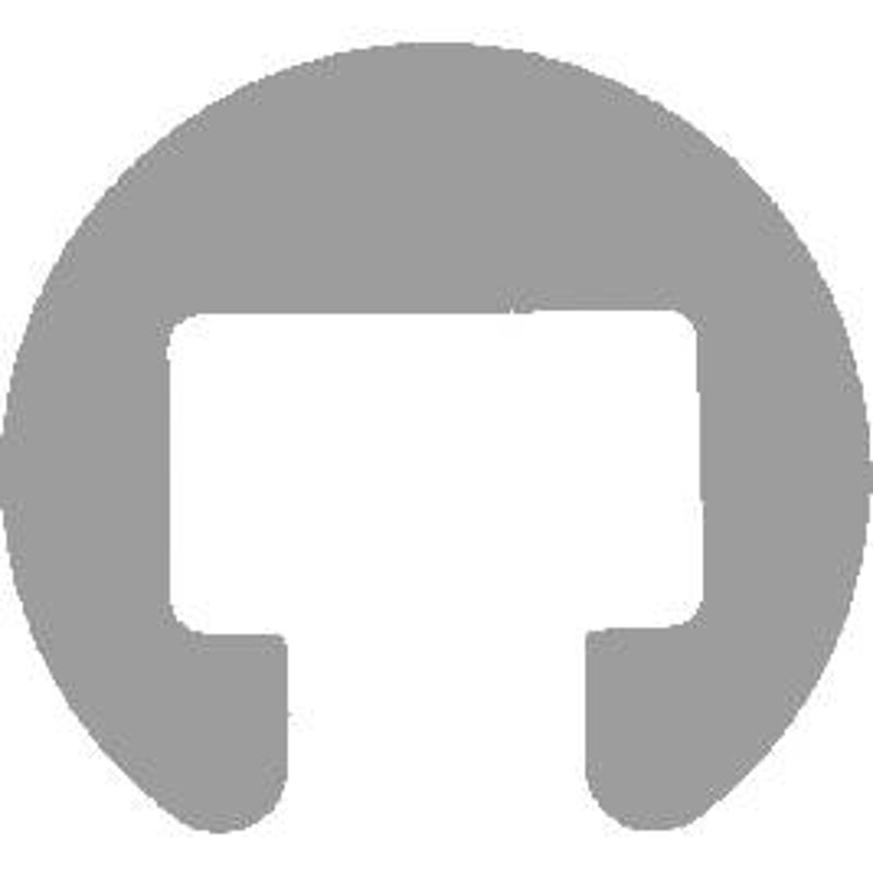 Profilé de main-courante en PVC Ø40mm pour 25x15mm, noir