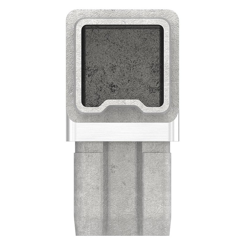 Connector 90° for tube 30x30x2.00mm, AISI316