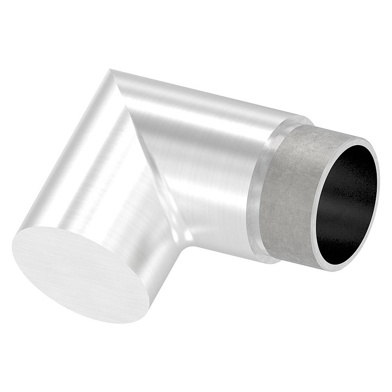 Endbogen 90°, für Rohr 42,4x2,0mm, V2A