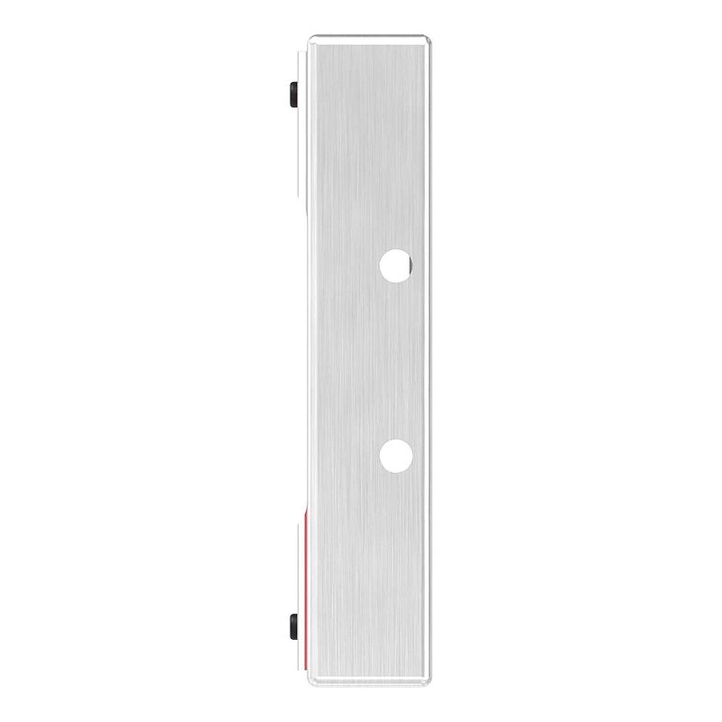 Stainless steel counter case, angular, for spacing 72mm, for welding, 30mm, AISI304