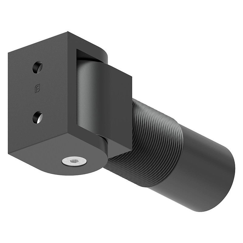 Door hinge self-closing without stop, end track, screwable