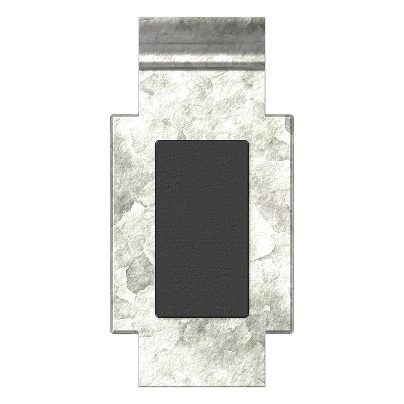 Fuse plate for Mod. 34 , raw zinc