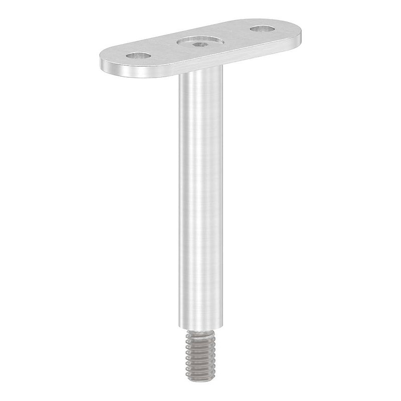 Stift Ø 12mm mit gerader Handlaufanschlussplatte, V2A