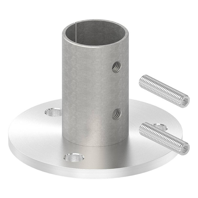 Wall and floor anchor, for tube 42.4x2.0mm, AISI304