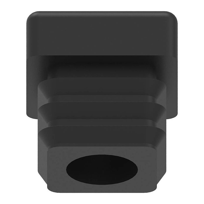 Kunststoffkappe für Quadratrohr 20x20mm mit M8