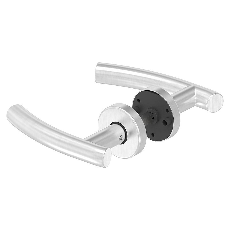 Paire de poignée de porte, pivotante, V2A