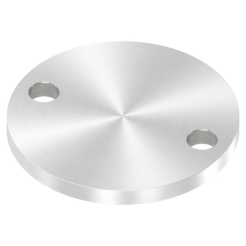 Anchor plate Ø 100x8mm, with round grinding, AISI304