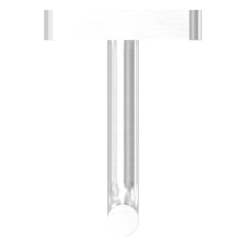 handrail bracket for welding + cover rosette (round and bracket welded), AISI304
