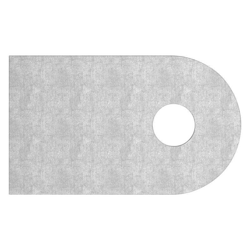 Anschweißlasche, 50x30x6mm, Oberfläche 3c matt, V2A