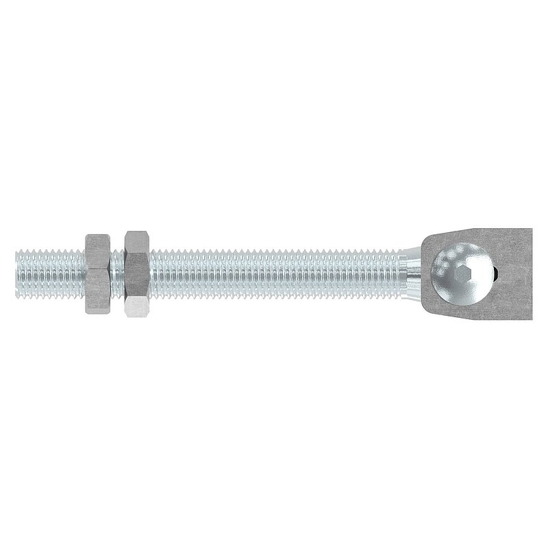 Gate hinge M18, galvanised