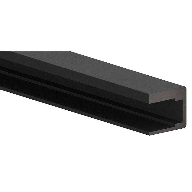 Mounting set glass 17.52mm eleganza canopy, for L: 6000mm