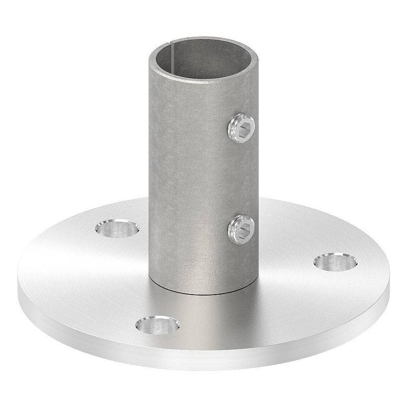 Wall and floor anchor, for tube 33.7x2.0mm, AISI304