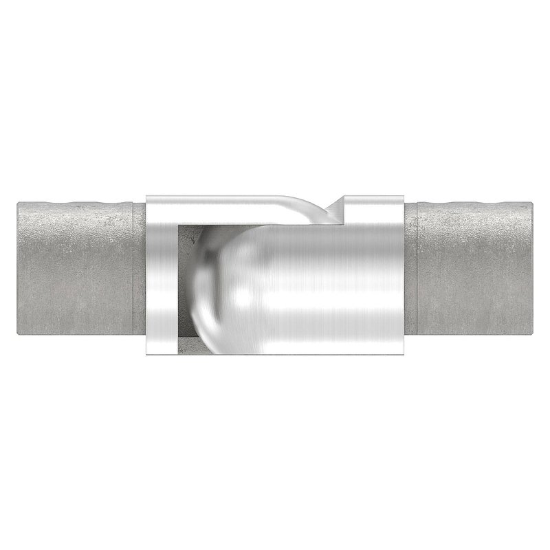 Verbinder flexibel für Nutrohr 42,4mm, V4A