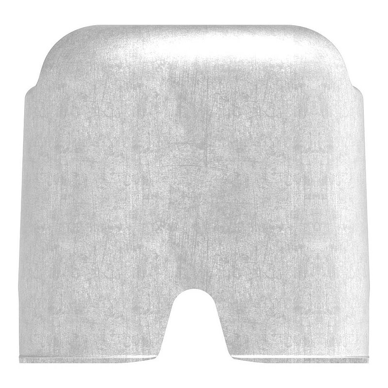 Auflaufschuh Edelstahl matt, Ø 96 x 91, V2A