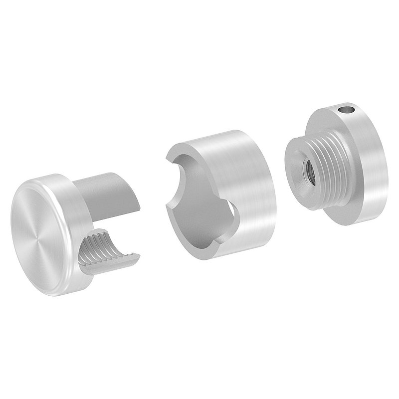 Brenk Grundhalter für Stäbe Ø 12mm, ALU