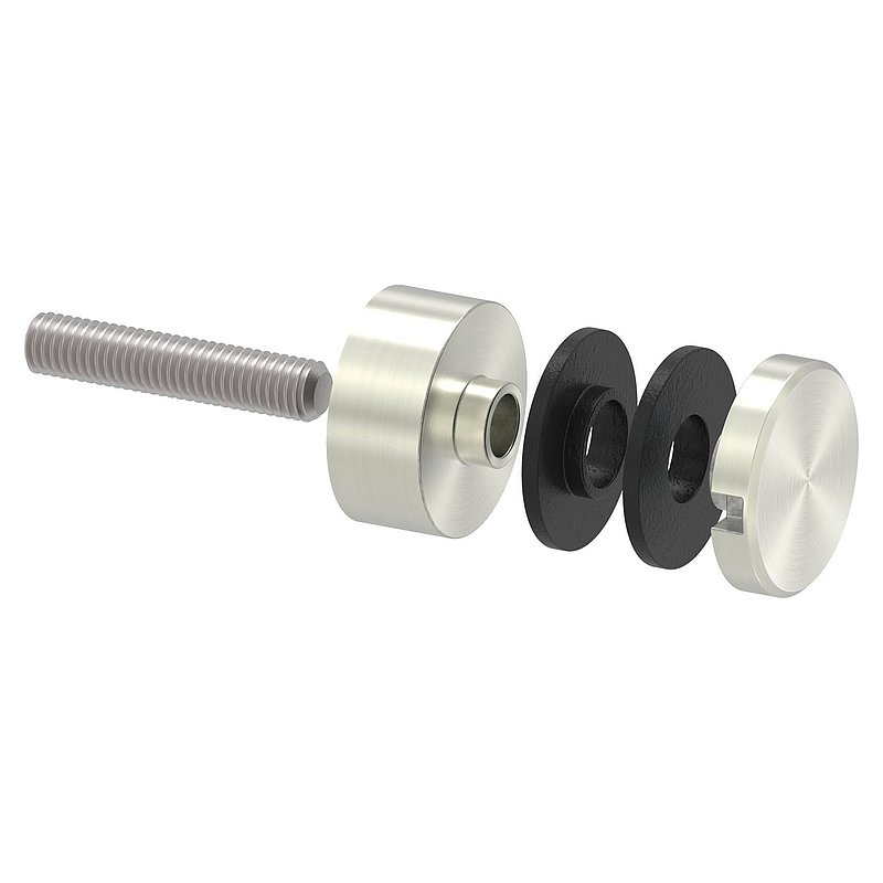 Glass point holder 30mm, connection: flat, VA effect