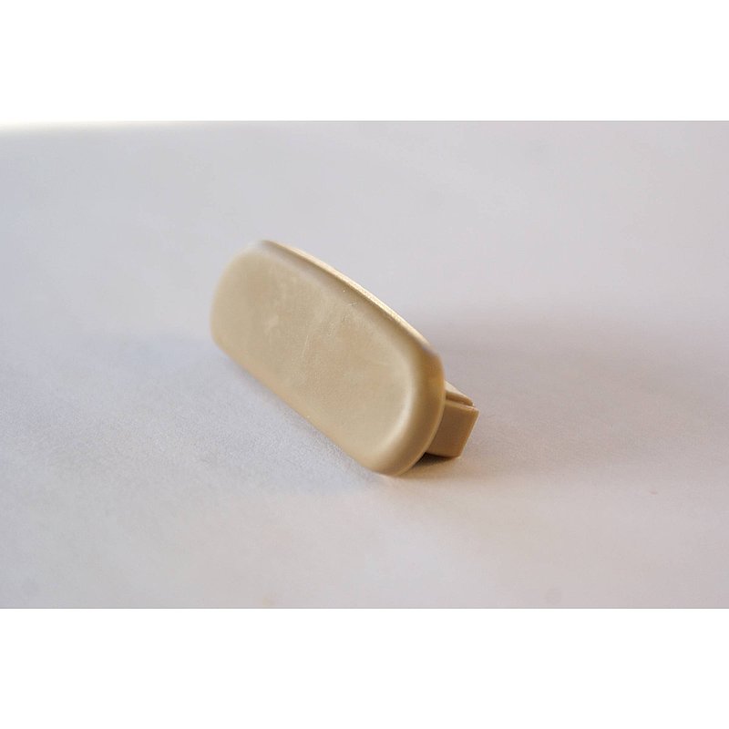 Endkappe für Kunststoffhandlauf für 40x8mm, graubeige