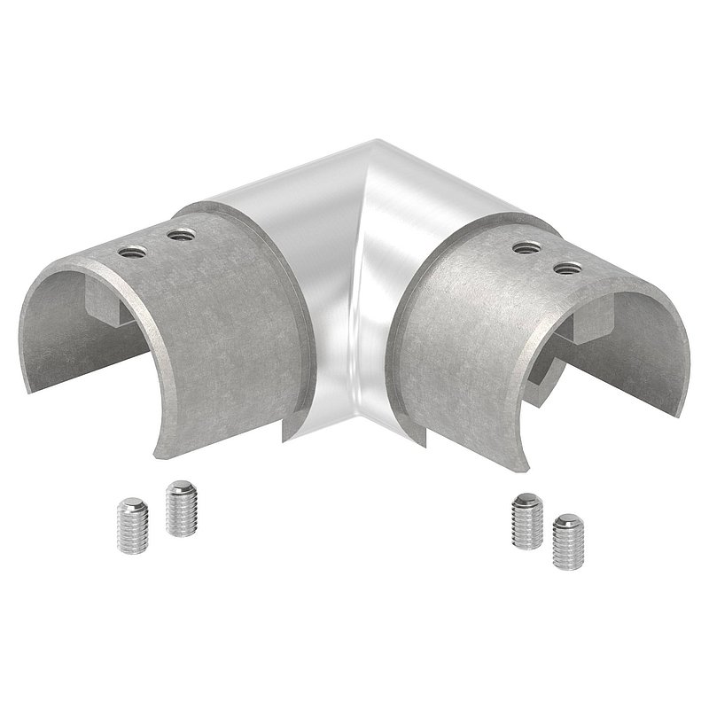 Horizontal corner bend, for 48.3 mm, AISI316, gradient corner