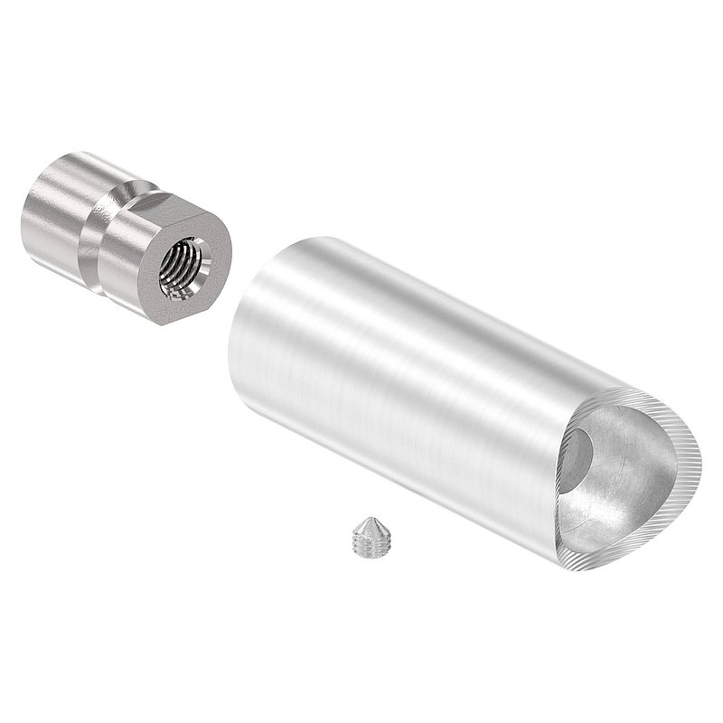 Pipe spacer - for tube connection 33.7 mm, AISI304