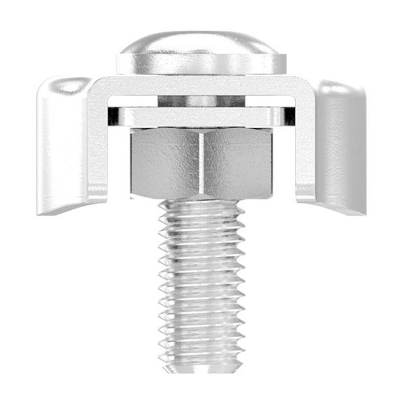 Serre-câble plat double pour câble 8mm, V4A