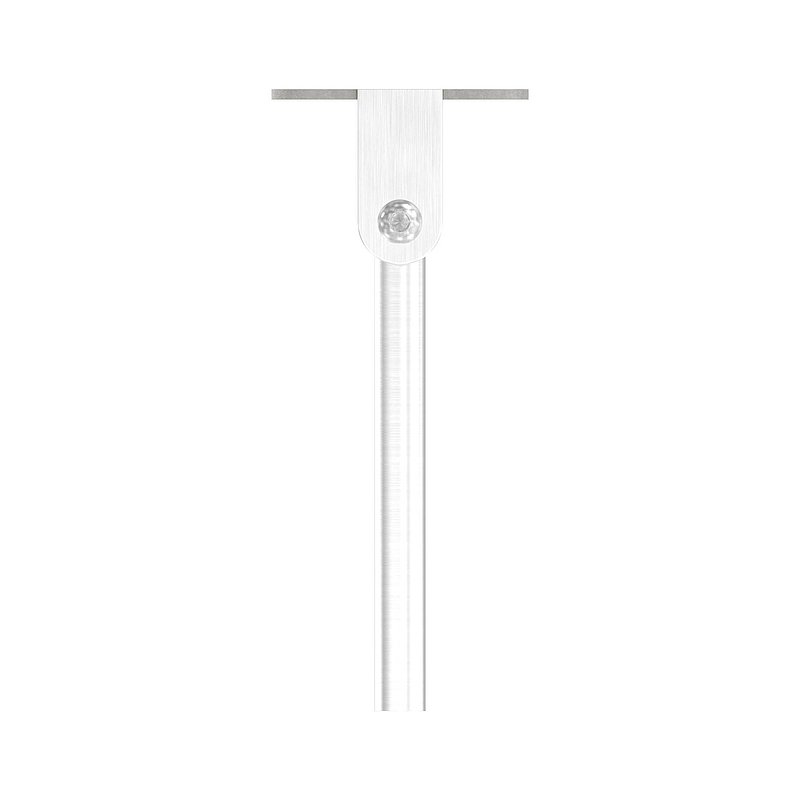 Pin with connecting plate and joint for LED handrail, AISI304
