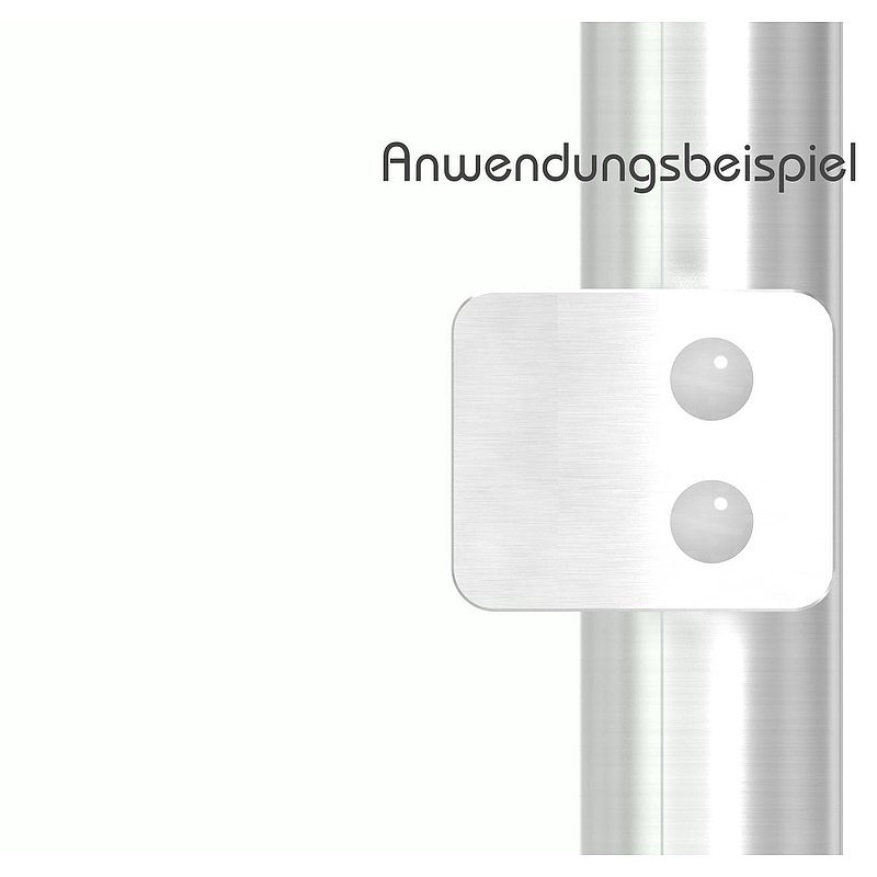 Sichtschutz Endglasklemme Mod. 26, V2A