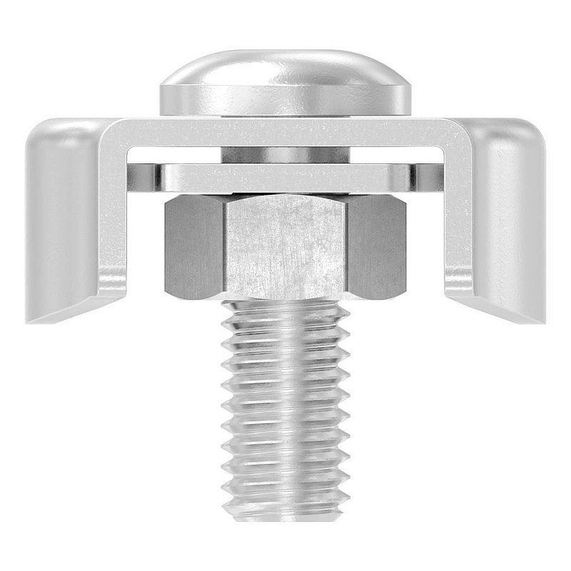 Serre-câble plat simple pour câble 8mm, V4A