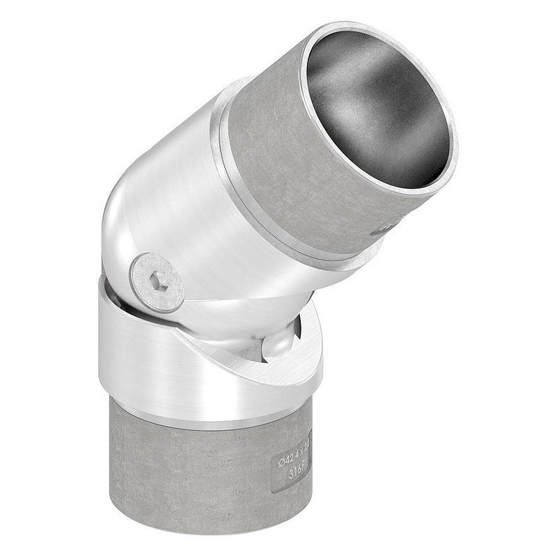 Hollow joint for cable, for tube 42.4x2.0mm, AISI316