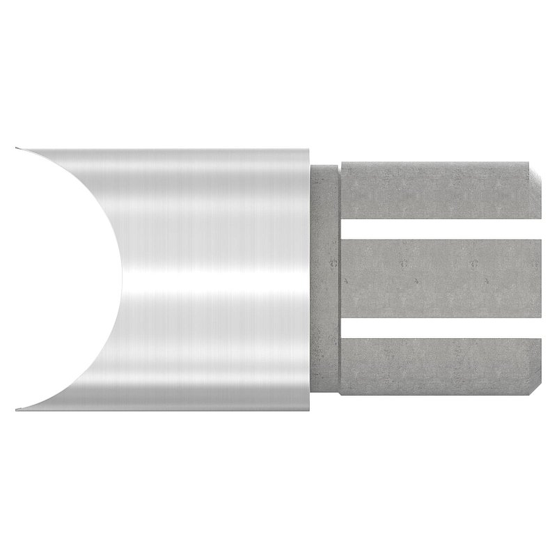 Anschlussstück 90°, Anschluss oben: 42,4mm, V2A