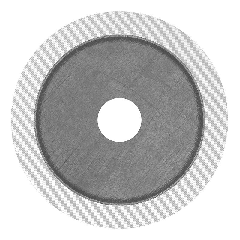 Lower part Ø 52 mm, with through-hole, D:50 mm, AISI304
