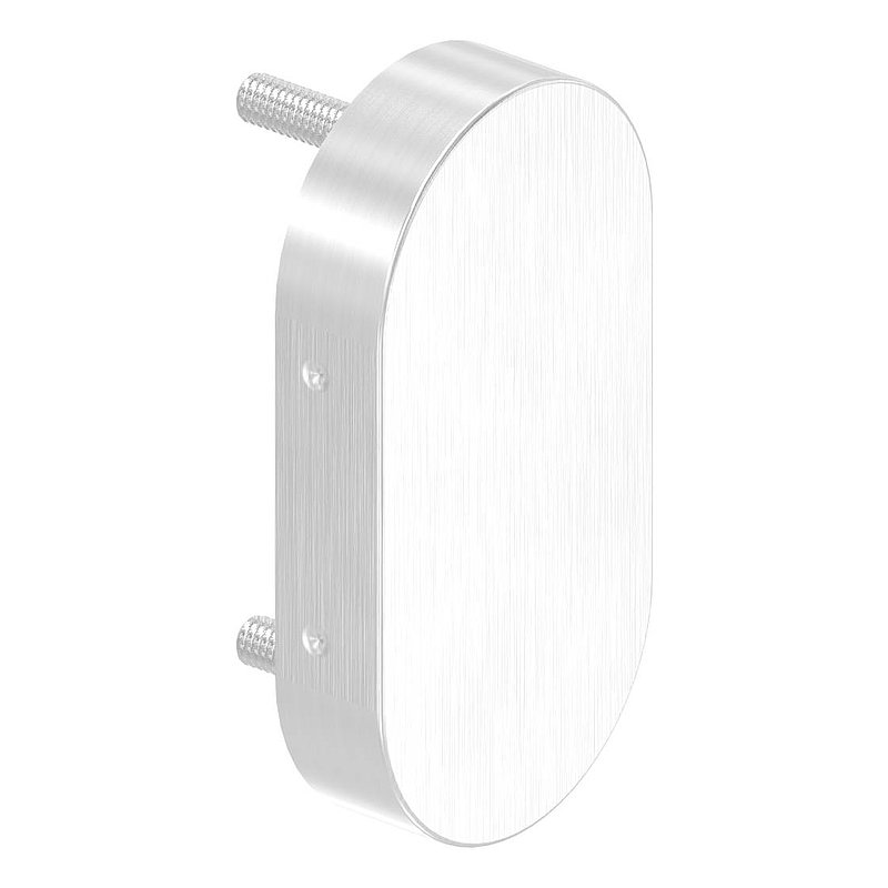 Schlüsselrosette-Paar ohne Lochung, V2A