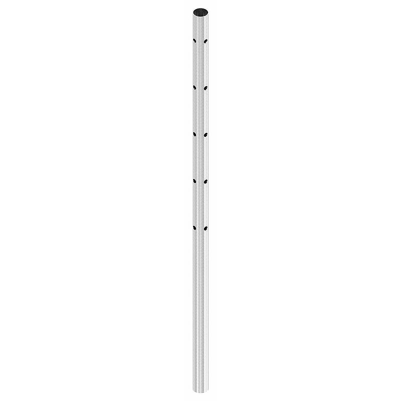 Edelstahlpfosten aus Rohr 42,4mmx2,0mm, V2A
