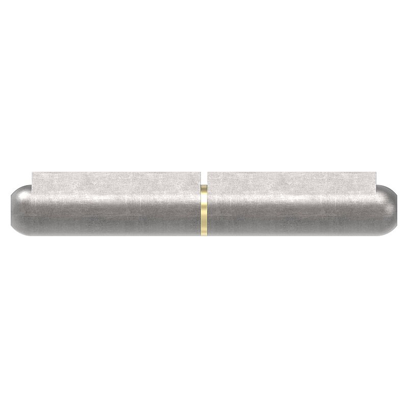weld-on wire with brassring and pin, length 120mm