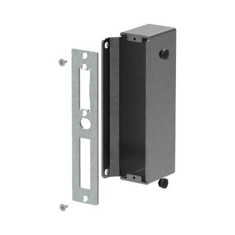counter lock box with galvanized locking plate