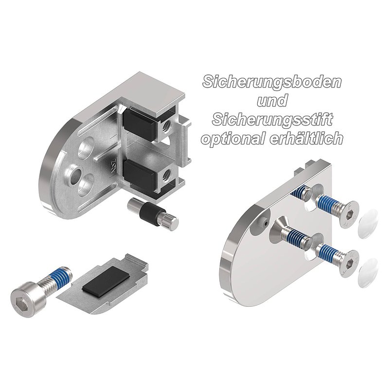Glasklemme Mod. 38, Anschluss: gerade, V4A