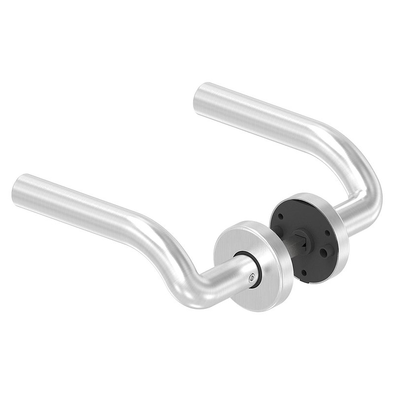 Paire de poignée de porte, pivotante, V2A