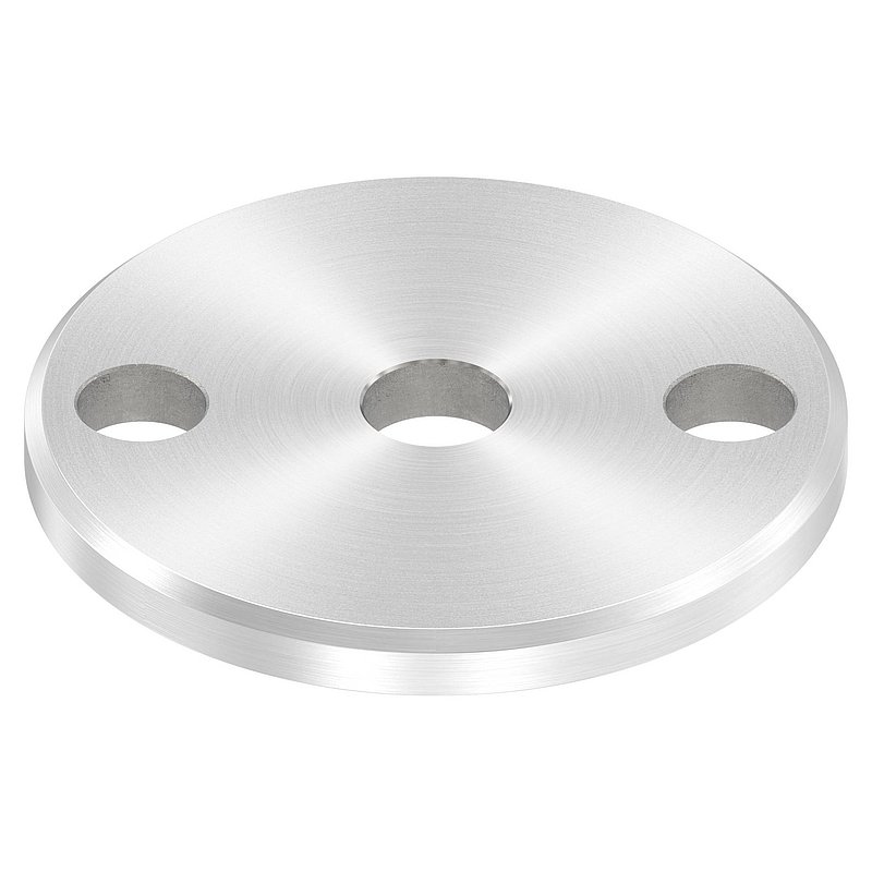Anchor plate Ø 70x6mm, with bevelled edge and chamfer, AISI304
