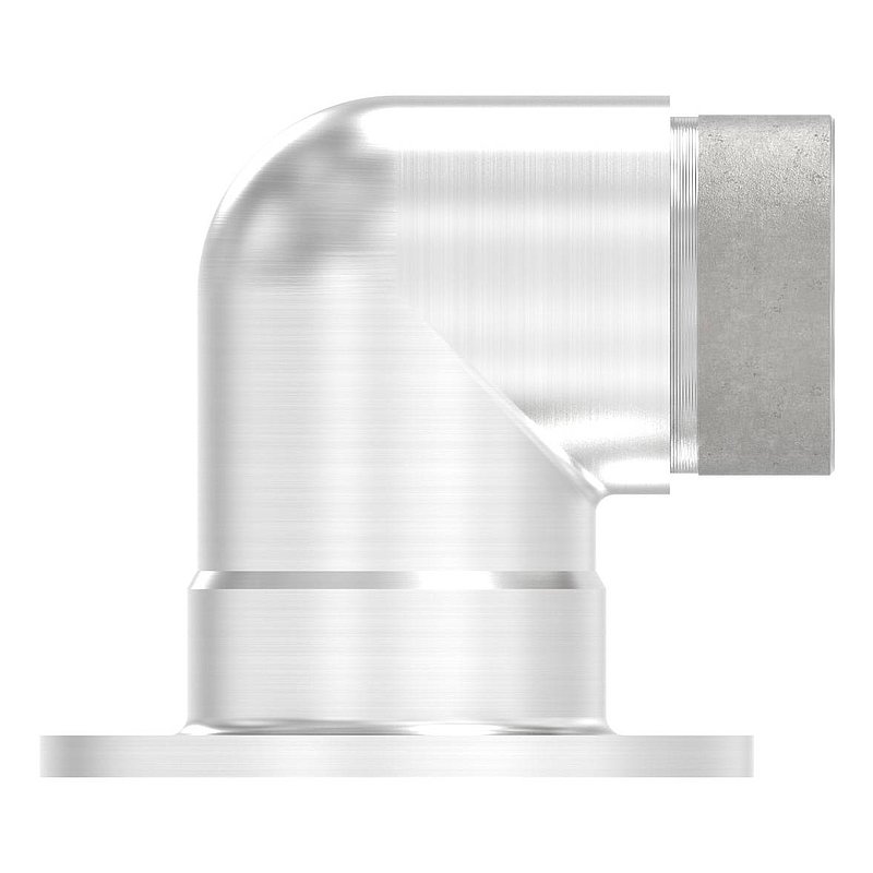 Wandhalter 90° kurz, für Rohr 42,4x2,0mm, V2A
