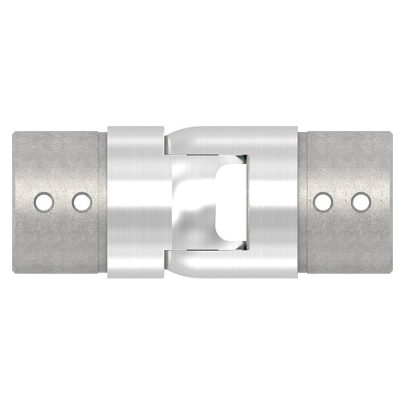 Verbinder flexibel für Nutrohr 48,3mm, V2A