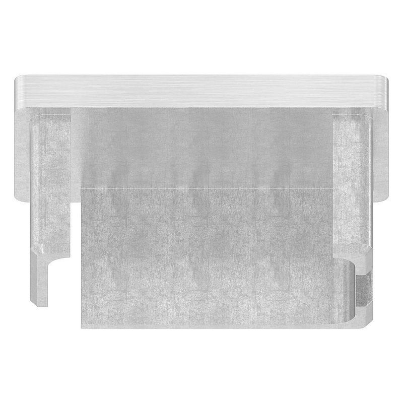 Capuchon à enfoncer, pour tube 50x30x2,0mm, V4A