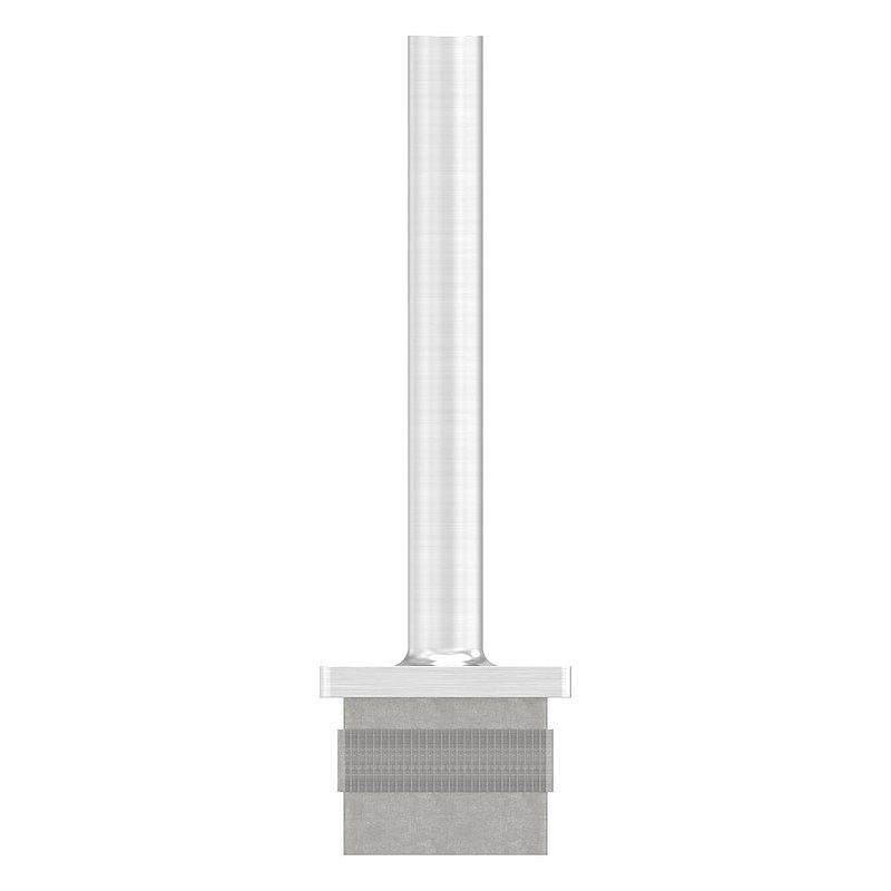 Stopfen mit Stift für Rohr 40 x 40 x 3,0mm, Höhe 105mm