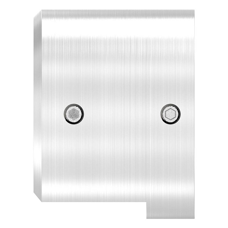 Embase murale pour tube à fond de gorge Ø 42,4mm, droite, V4A
