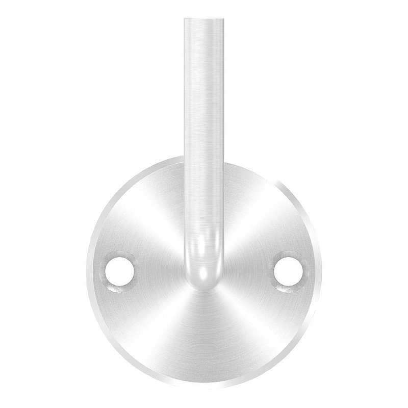 Handrail bracket for welding (round plate and bracket welded), AISI304