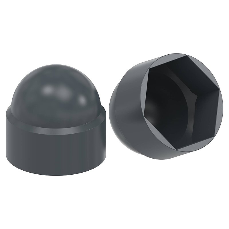 Sechskant-Schutzkappe für M10, RAL 7016